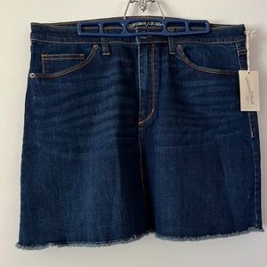 Denim mini skirt